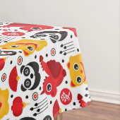 Glückliche Katze, Drache und Panda der China Tischdecke (Beispiel)