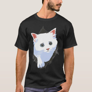 glückliche Katze erstaunliche Katze Durchbruch T-Shirt