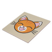 glückliche Katze Fliese (Seite)