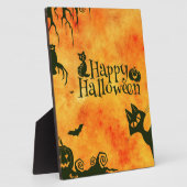 glückliche Katze Fotoplatte (Seite)