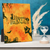 glückliche Katze Fotoplatte (Seite)