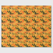 glückliche Katze Geschenkpapier (Flach)