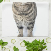 Glückliche Katze Geschirrtuch (Gefaltet)