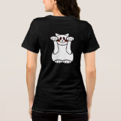 Glückliche Katze - Halt mich - Pick mich auf! Tri-Blend Shirt (Rückseite)