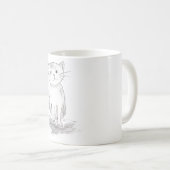 Glückliche Katze Kaffeetasse (VorderseiteRechts)