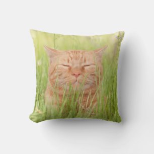 Glückliche Katze Kissen