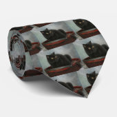 glückliche Katze Krawatte (Gerollt)