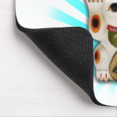 Glückliche Katze (Maneki-neko) Mousepad (Ecke)