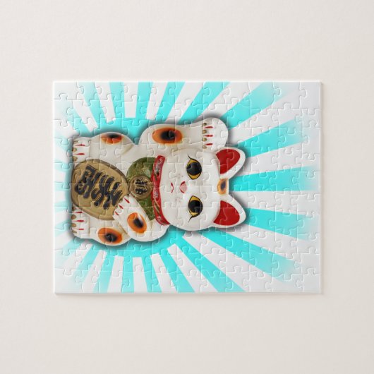 Glückliche Katze (Maneki-neko) Puzzle (Horizontal)