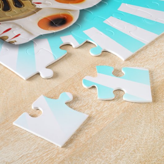 Glückliche Katze (Maneki-neko) Puzzle (Seite)