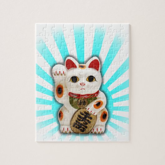 Glückliche Katze (Maneki-neko) Puzzle (Vertikal)