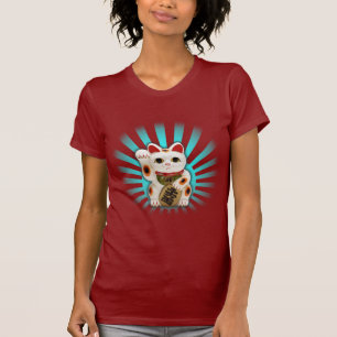 Glückliche Katze (Maneki-neko) T-Shirt