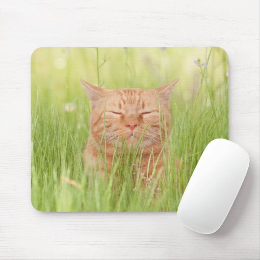 Glückliche Katze Mousepad (Mit Mouse)