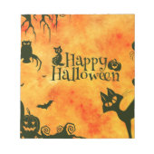 glückliche Katze Notizblock (Vorderseite)