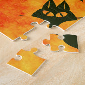 glückliche Katze Puzzle (Seite)