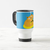 Glückliche Katze Reisebecher (Vorderseite Links)