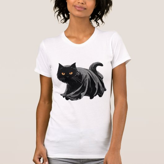 glückliche Katze T-Shirt (Vorderseite)