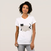 glückliche Katze T-Shirt (Vorne ganz)