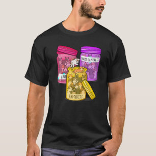 Glückliche Katze Tier Glück T-Shirt