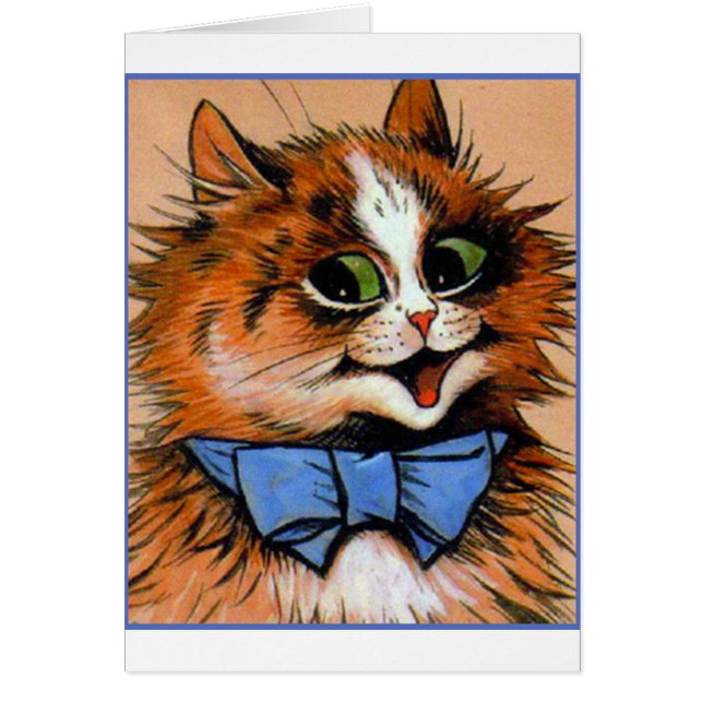 Glückliche Katze (Vintages Bild) (Vorne)