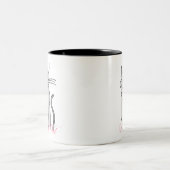 Glückliche Katze Zwei-Ton Tasse (Mittel)