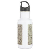 Glückliche Katzen Edelstahlflasche (Rückseite)