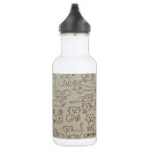 Glückliche Katzen Edelstahlflasche (Rechts)