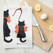 Glückliche Katzen, Louis Wain Handtuch (Viertel Falte)