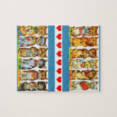 glückliche Katzen Puzzle (Horizontal)