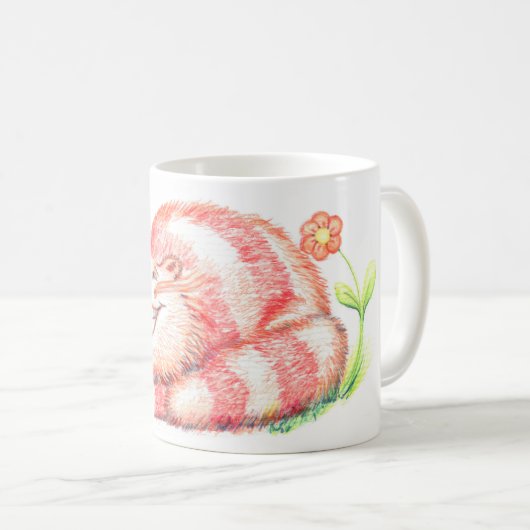 Glückliche Katzen-Tasse Kaffeetasse (VorderseiteRechts)