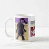 Glückliche Katzen-Tasse Kaffeetasse (Links)