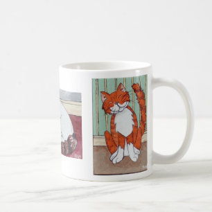 Glückliche Katzen-Tasse Kaffeetasse