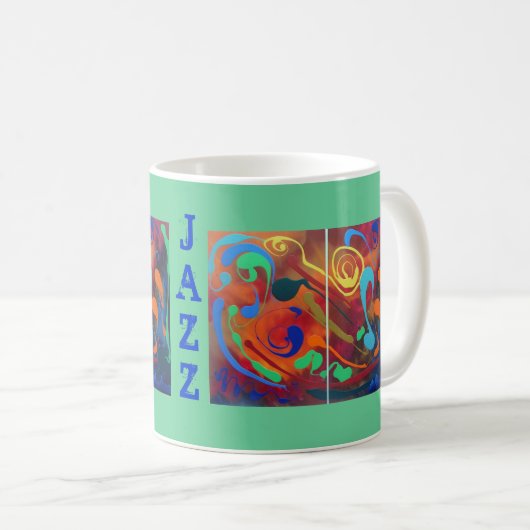 Glückliche Katzen-Tasse Kaffeetasse (VorderseiteRechts)
