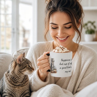 Glückliche Katzenliebhaber Tasse