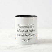 Glückliche Katzenliebhaber Tasse (Zentrum)