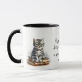 Glückliche Katzenliebhaber Tasse (Links)