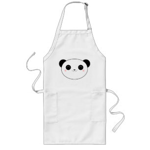 Glückliche Kawaii Panda-Bärn-Schürze Lange Schürze