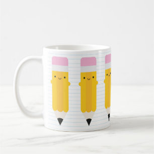 Glückliche Kawaii-Stifte Kaffeetasse