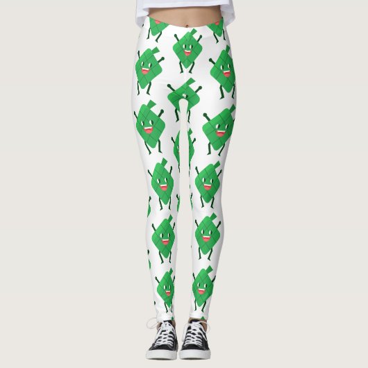glückliche Ketupat-Leggings Leggings (Vorderseite)