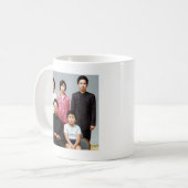 Glückliche Kim-Familie Kaffeetasse (Vorderseite Links)