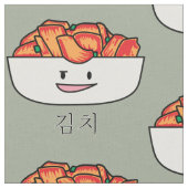 Glückliche Kimchi Kimchee Schüssel - glückliche Stoff (Nahaufnahme)