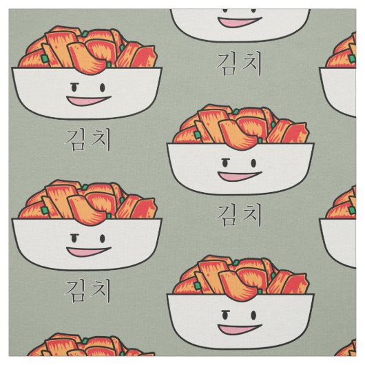 Glückliche Kimchi Kimchee Schüssel - glückliche Stoff (Muster)