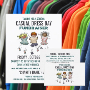 Glückliche Kinder, Fundraising-Aktion Casual Dress Flyer
