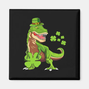 Glückliche Kinder St Pat Trex Tag Dino St Patricks Magnet