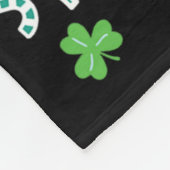 Glückliche Kinder St. Patrick's Day T-Rex Dinosaur Fleecedecke (Ecke)