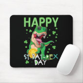 Glückliche Kinder St. Patrick's Day T-Rex Dinosaur Mousepad (Mit Mouse)