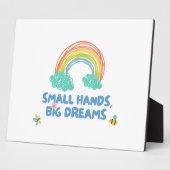 Glückliche Kinder Tag Kleine Hände, große Träume Fotoplatte (Seite)