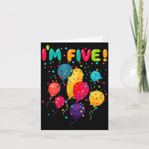 Glückliche Kinder zum 5. fünften Geburtstag Party Karte