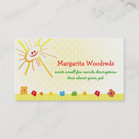 glückliche KinderVisitenkarte Visitenkarte (Vorderseite)