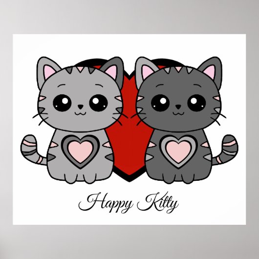 Glückliche Kitty 1 Poster (Vorne)